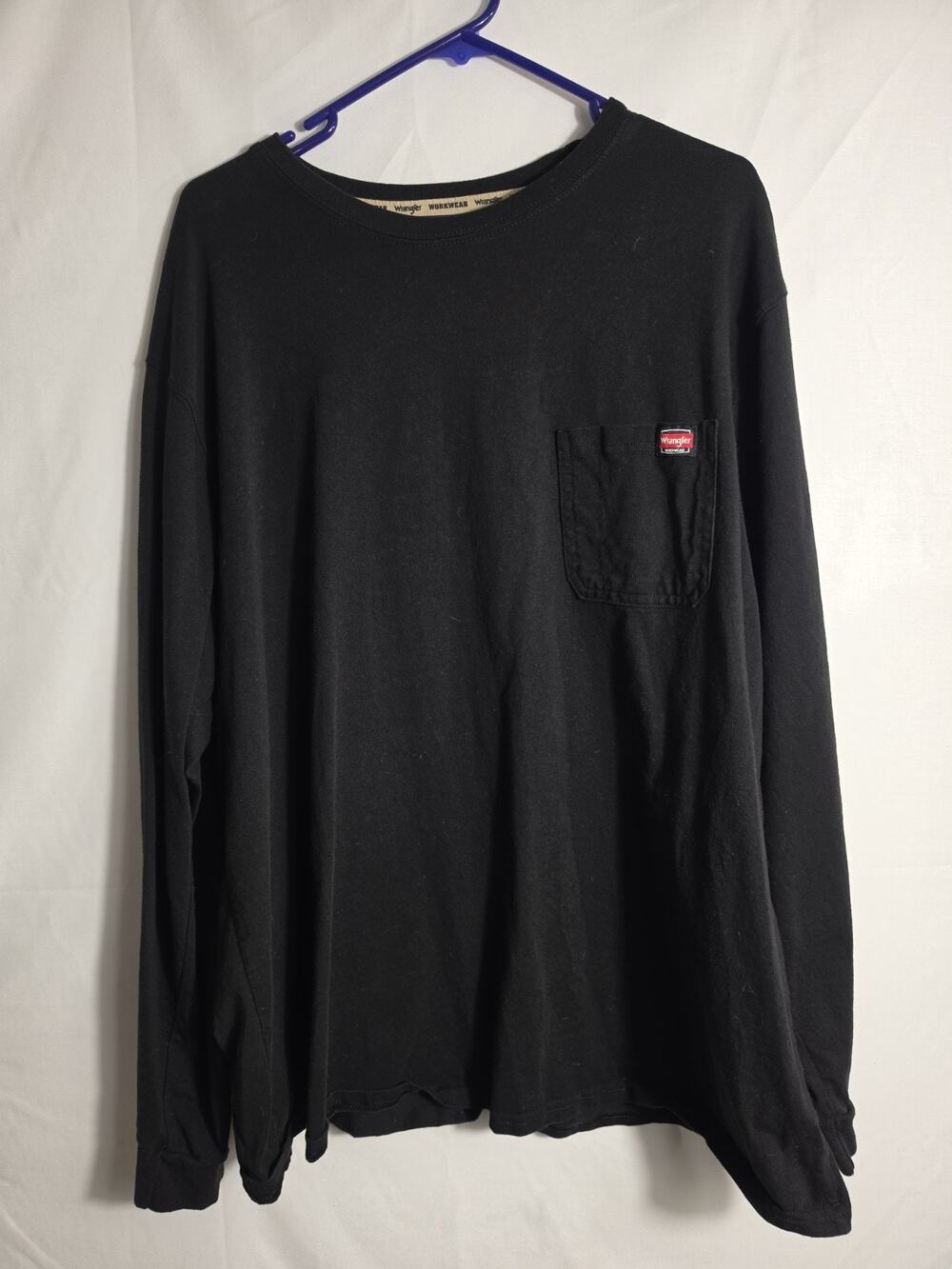 WRANGLER MENS WORKWEAR PULL OVER T SHIRT LONG SLEEVE SIZE 3XL NWT